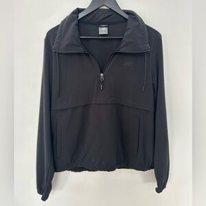 New Balance Black Quarter Zip Pullover Jacket Women’s Large Lightweight Athletic
